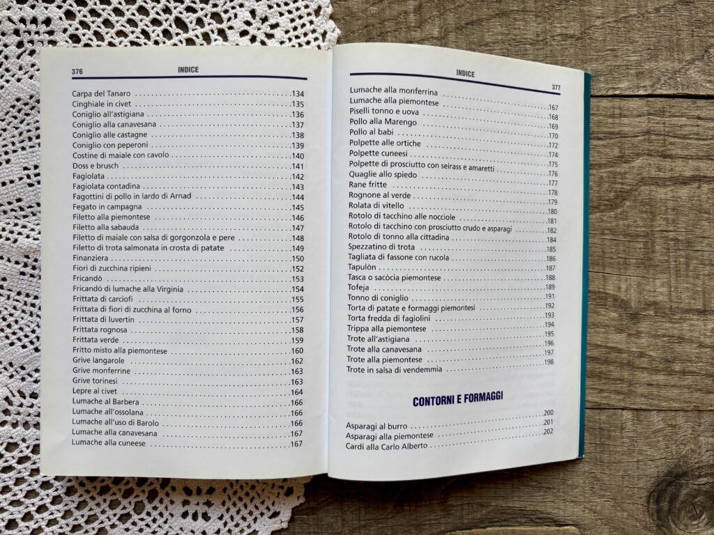 Marra, Cucina Piemontese