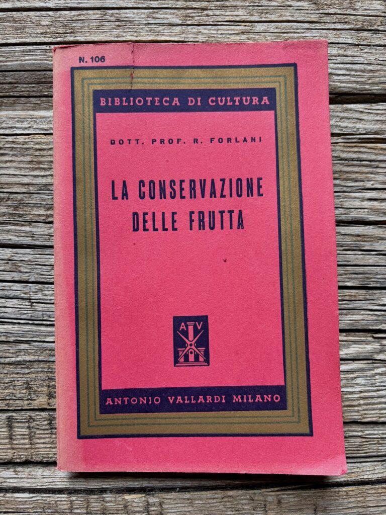Forlani, La conservazione delle frutte